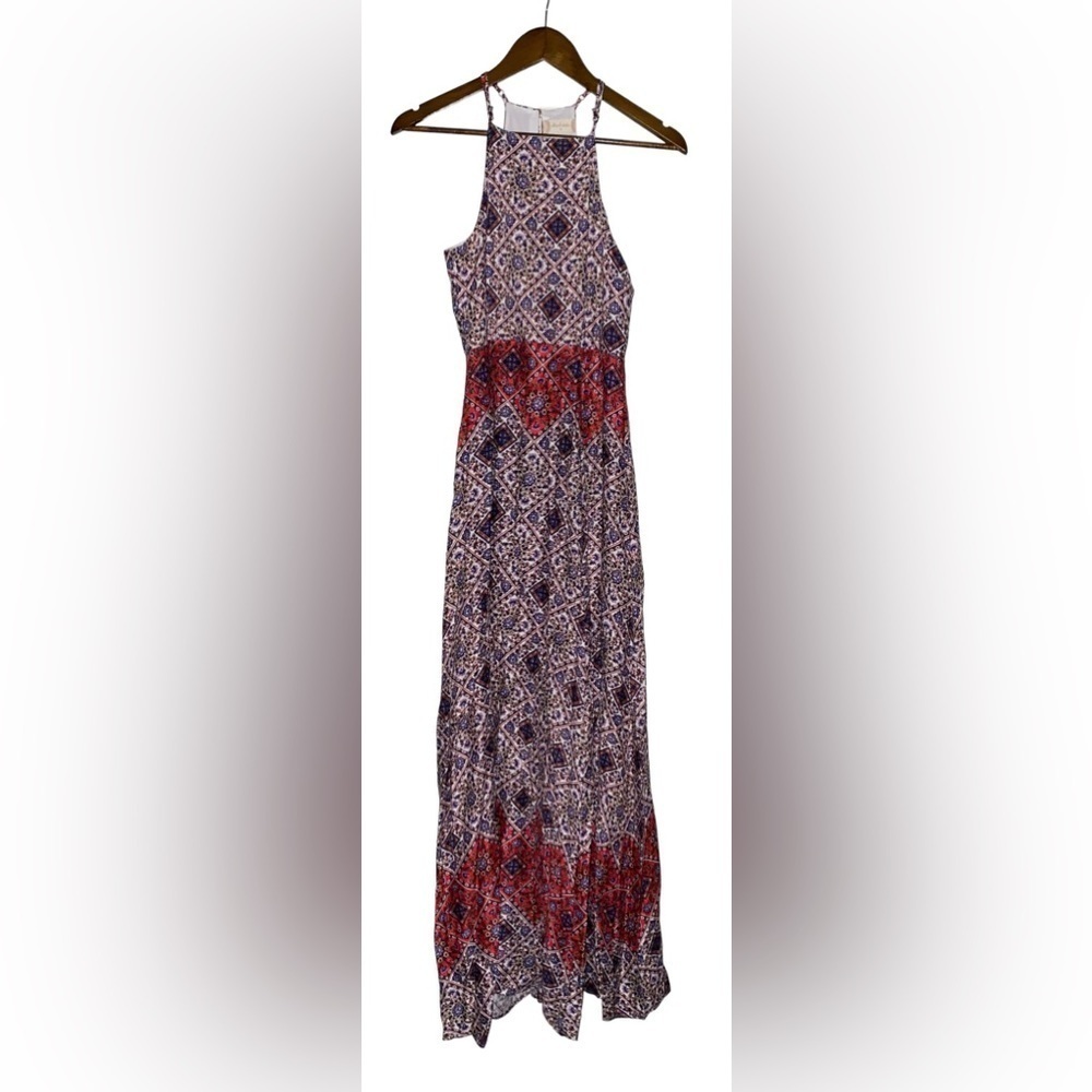 Altarโd State Floral Halter Maxi Dress Women S Boho Prairieโ Romantic Dainty NEW
